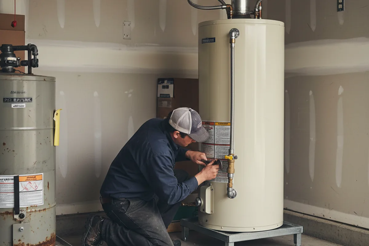 Water heater and shutoff valve replacement in San Mateo